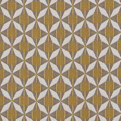Maze - Outdoor Fabric Sunbrella Footstool - Mosaic Yellow product image