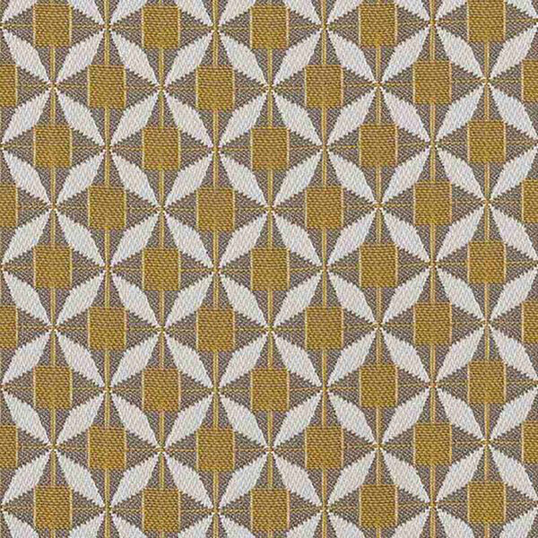 Maze - Outdoor Fabric Sunbrella Footstool - Mosaic Yellow product image