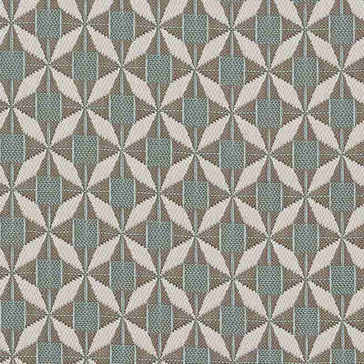 Maze - Outdoor Fabric Sunbrella Footstool - Mosaic Glacier product image
