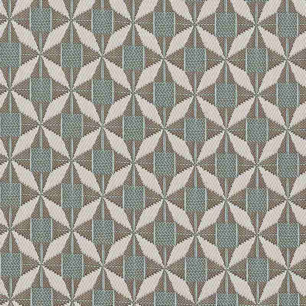 Maze - Outdoor Fabric Sunbrella Footstool - Mosaic Glacier product image
