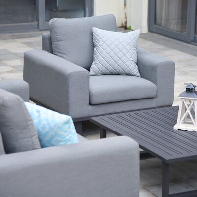 Maze - Outdoor Fabric Ethos Garden Sofa Armchair - Flanelle product image