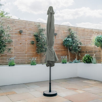 Maze - Capri 3.5m Round Tilting Parasol with Crank Handle - Oil Green product image