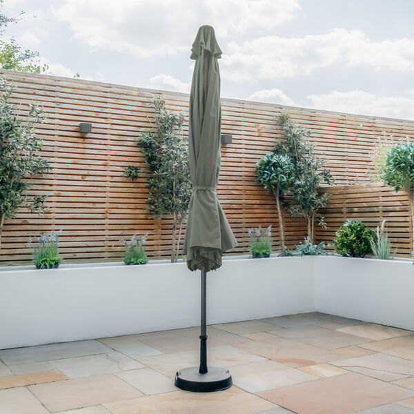 Maze - Capri 3.5m Round Tilting Parasol with Crank Handle - Oil Green product image