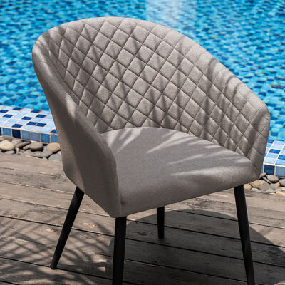 Maze - Outdoor Fabric Pair of Ambition Dining Chairs - Taupe product image