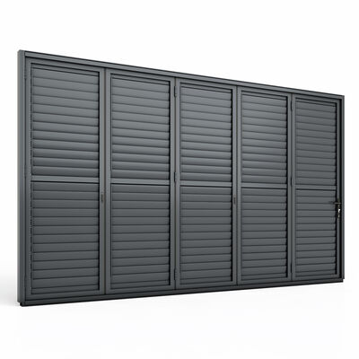 Maze - Eden Pergola Bi Folding Louvre Door fits within 4m - Grey product image