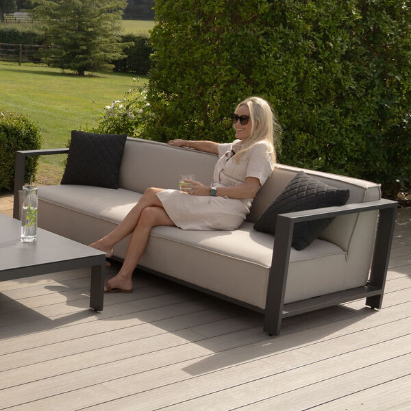 Maze - Outdoor Fabric Ibiza 3 Seat Sofa - Oatmeal