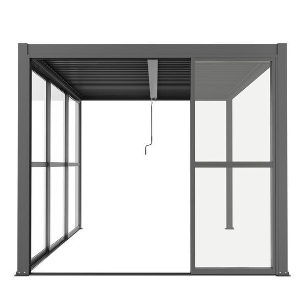 Maze - Como Pergola Sliding Transparent Doors 3m Side - Grey product image