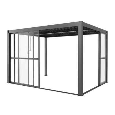 Maze - Como Pergola Sliding Transparent Doors 3m Side - Grey product image