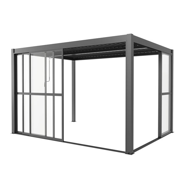 Maze - Como Pergola Sliding Transparent Doors 3m Side - Grey product image