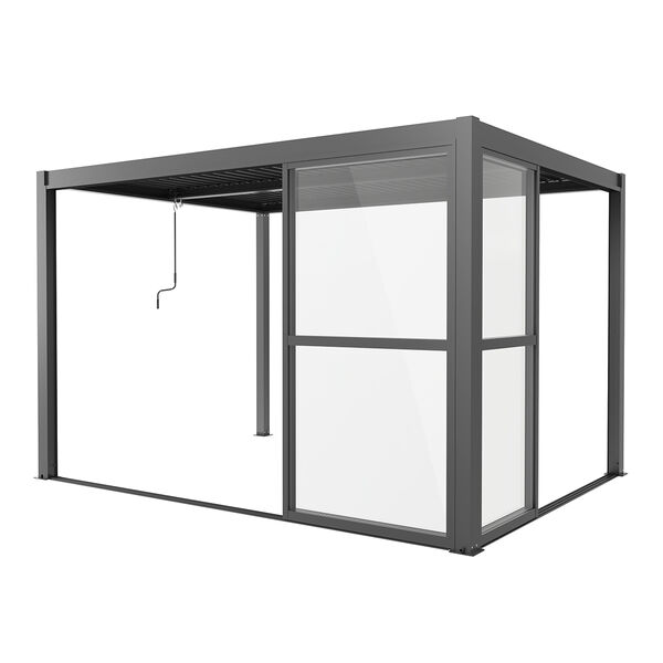 Maze - Como Pergola Sliding Transparent Doors 3m Side - Grey product image
