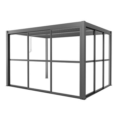 Maze - Como Pergola Sliding Transparent Doors 3m Side - Grey product image