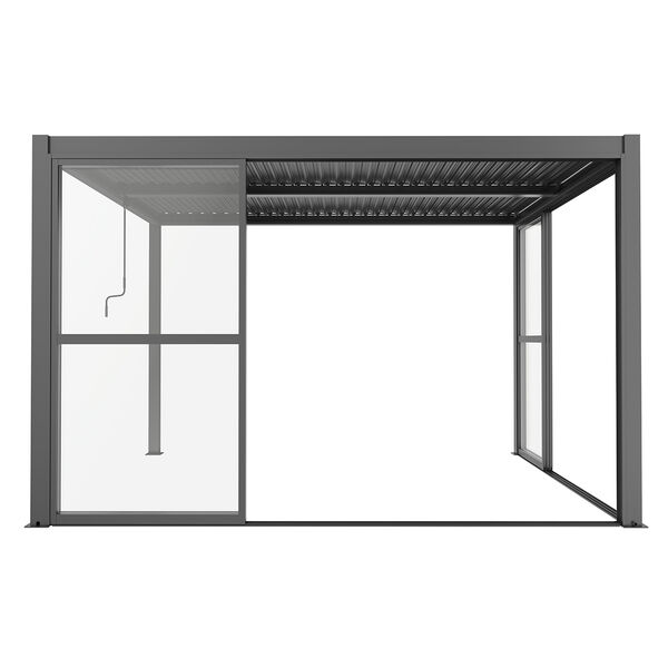 Maze - Como Pergola Sliding Transparent Doors 4m Side - Grey product image