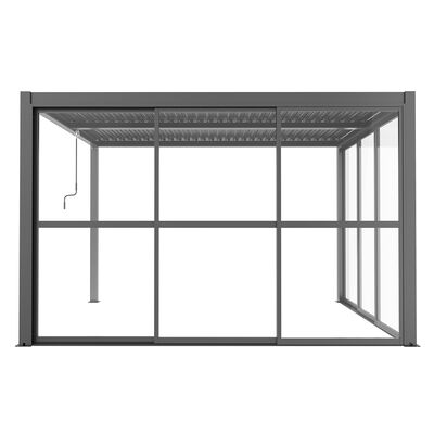 Maze - Como Pergola Sliding Transparent Doors 4m Side - Grey product image