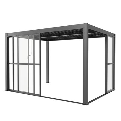 Maze - Como Pergola Sliding Transparent Doors 4m Side - Grey product image