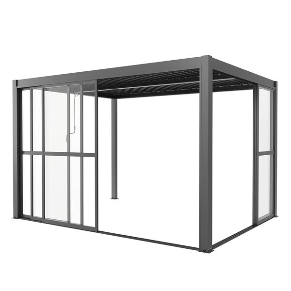 Maze - Como Pergola Sliding Transparent Doors 4m Side - Grey product image