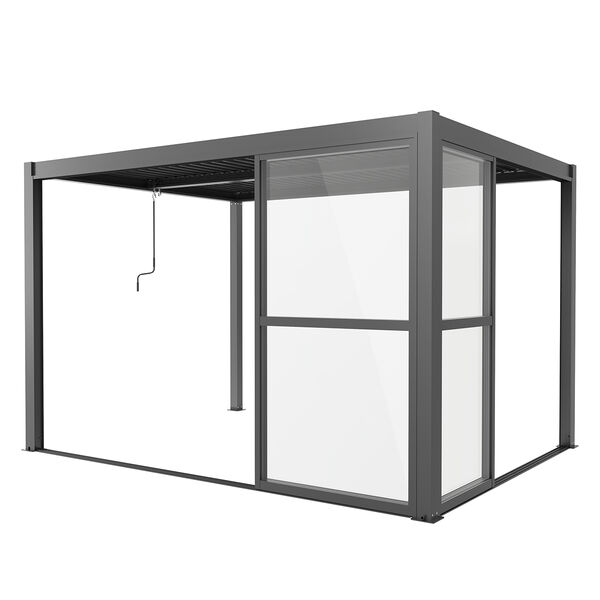 Maze - Como Pergola Sliding Transparent Doors 4m Side - Grey product image