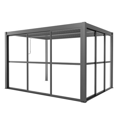 Maze - Como Pergola Sliding Transparent Doors 4m Side - Grey product image