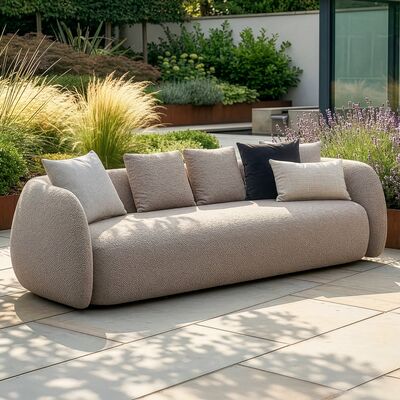 Monte Carlo 4 Seat Sofa - Greige