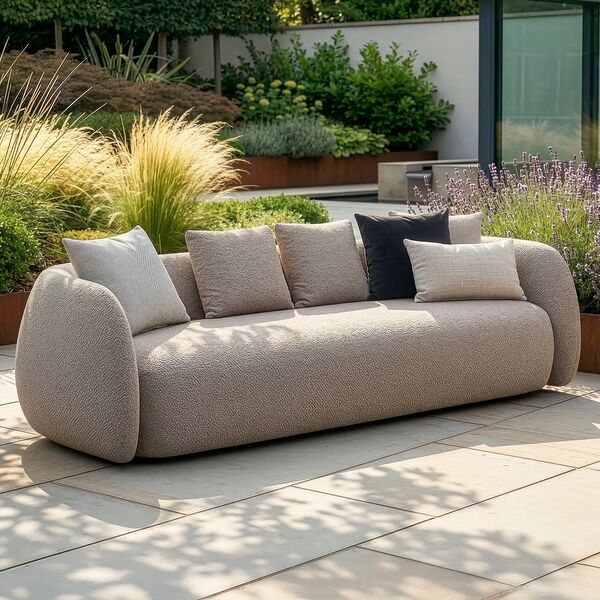 Monte Carlo 4 Seat Sofa - Greige