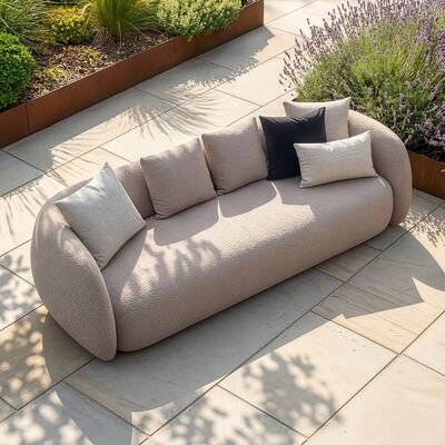Monte Carlo 4 Seat Sofa - Greige