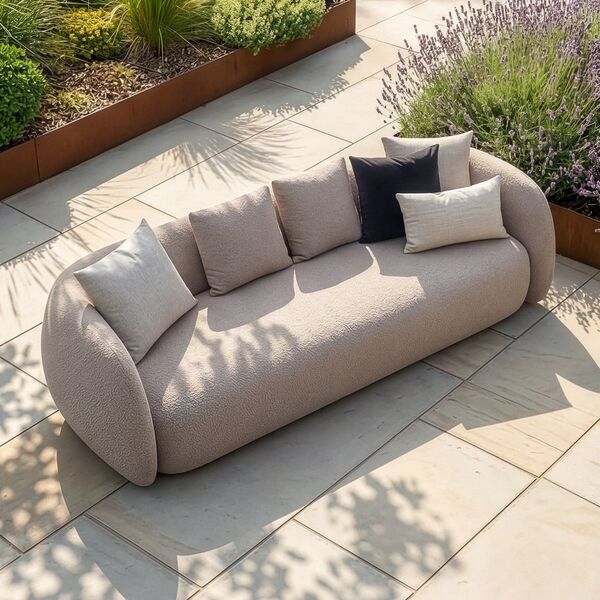 Monte Carlo 4 Seat Sofa - Greige