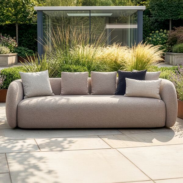 Monte Carlo 4 Seat Sofa - Greige