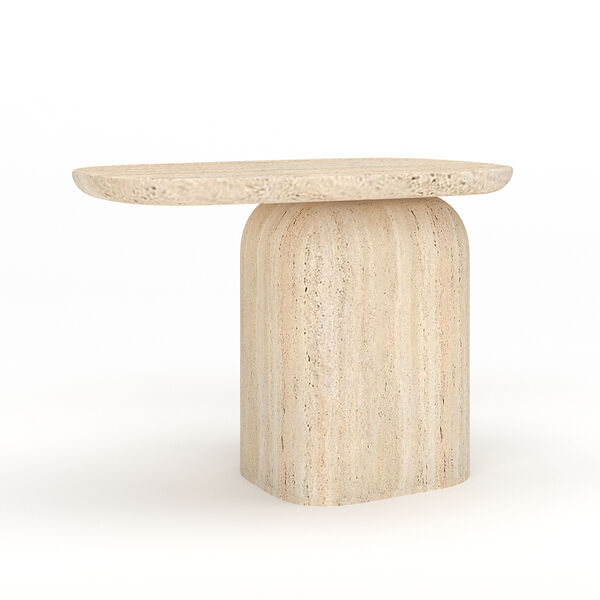 Maze - Monte Carlo Small Side Table in Travertine product image