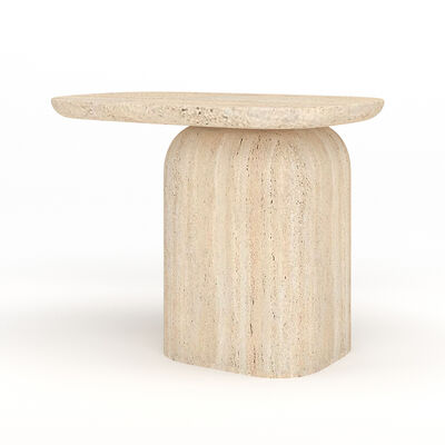 Maze - Monte Carlo Small Side Table in Travertine product image