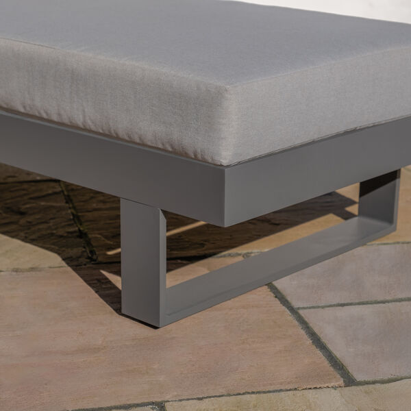 Maze - Vancouver / New York Aluminium Sunlounger - Dove Grey product image