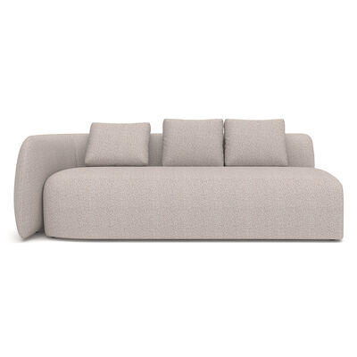 Maze - Outdoor Fabric Monte Carlo Large Corner Sofa Set - Greige Boucle product image