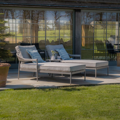 Maze - Florence Rope Weave Double Sunloungers with Round Coffee Table product image