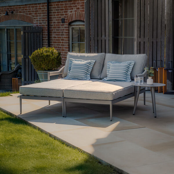 Maze - Florence Rope Weave Double Sunloungers with Round Coffee Table product image