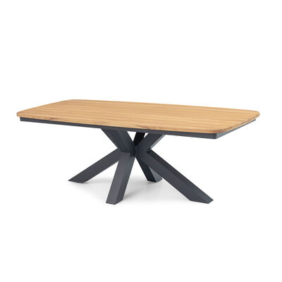 Maze - Jakarta Teak Oval Dining Table with 8 Ambition Oatmeal Dining Chairs product image