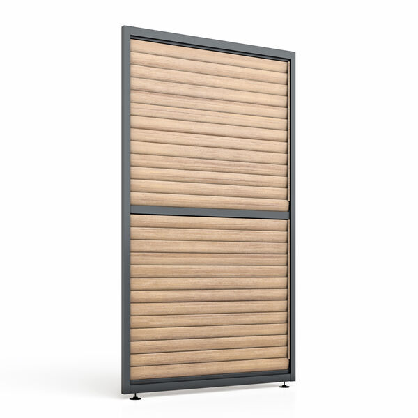 Maze - Eden Pergola Adjustable Wood Effect Louvre Panel (125 x 222cm) - fits within 4m product image
