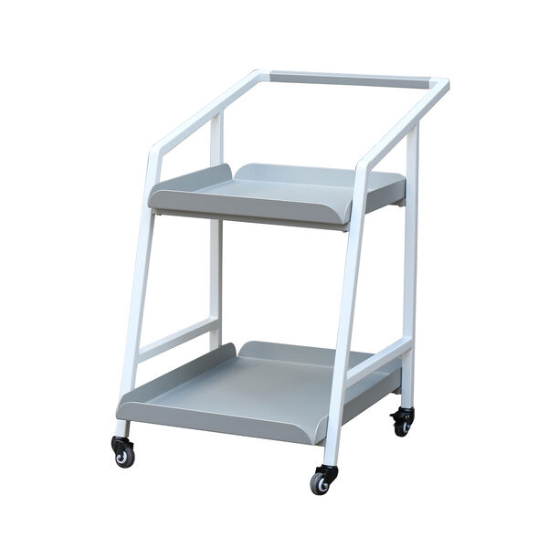 Aluminium 2-tier Trolley / White product image