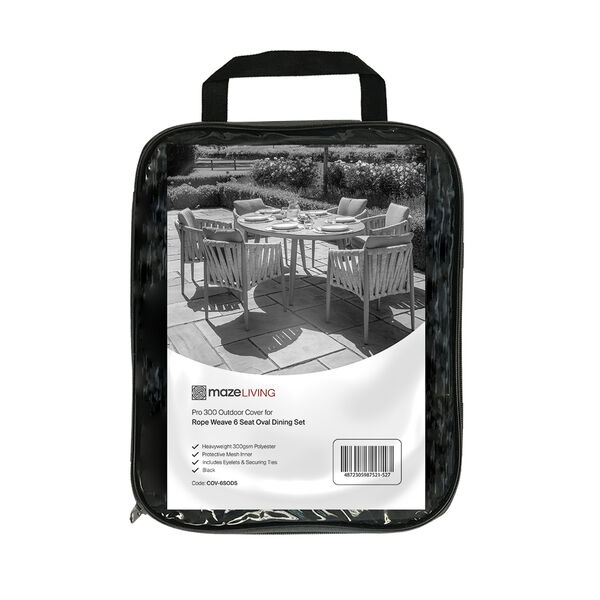 Maze - Pro 300 Outdoor Furniture Cover for 6 Seat Oval Dining Set