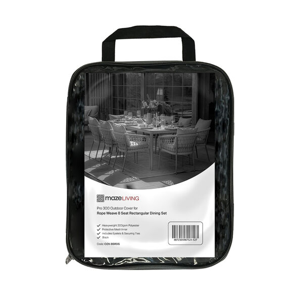 Maze - Pro 300 Outdoor Furniture Cover for 8 Seat Rectangular Dining Set