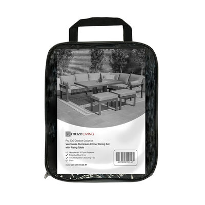 Maze - Pro 300 Outdoor Furniture Cover for Vancouver Aluminium Large Corner Dining Set with Rising Table product image