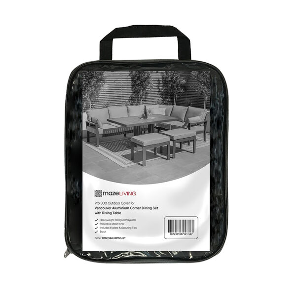 Maze - Pro 300 Outdoor Furniture Cover for Vancouver Aluminium Large Corner Dining Set with Rising Table product image