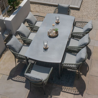 Maze - Monaco Rope Weave 8 Seat Rectangular Dining Set product image