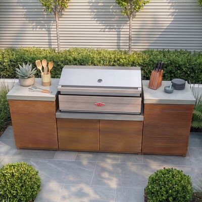 Bali Outdoor Kitchen Unit - Small Configuration / Beefeater 1500 Series BBQ