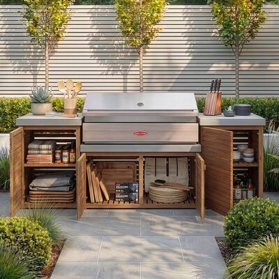 Bali Outdoor Kitchen Unit - Small Configuration / Beefeater 1500 Series BBQ