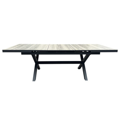 Maze - Vienna Small 4 - 6 Seat Extending Rectangular Dining Table with Charcoal Aluminium Frame product image