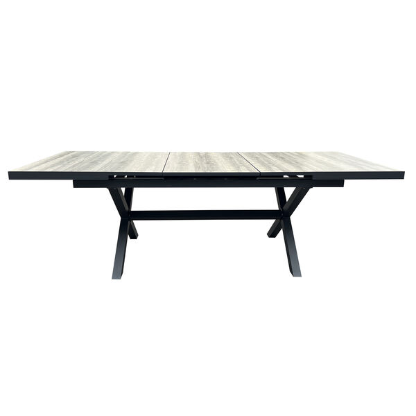 Maze - Vienna Small 4 - 6 Seat Extending Rectangular Dining Table with Charcoal Aluminium Frame product image