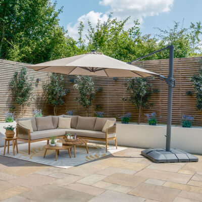 Maze - Aramis LED 3.5m Round Rotating Cantilever Parasol product image