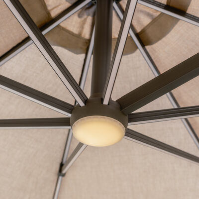 Maze - Aramis LED 3.5m Round Rotating Cantilever Parasol product image