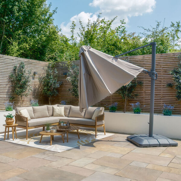 Maze - Aramis LED 3.5m Round Rotating Cantilever Parasol product image