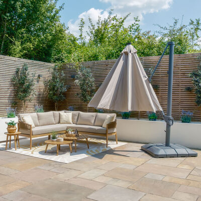 Maze - Aramis LED 3.5m Round Rotating Cantilever Parasol product image