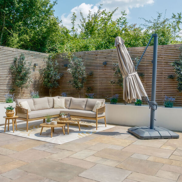 Maze - Aramis LED 3.5m Round Rotating Cantilever Parasol product image