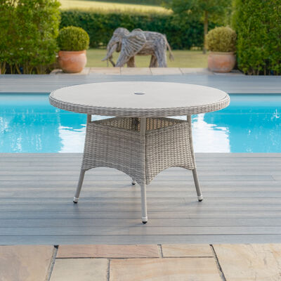 Maze - Oxford 4 Seat Round Rattan Dining Table - Ceramic Glass (Table Only) product image